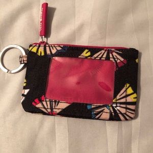 Vera Bradley Zip ID Case. Butterfly pattern.